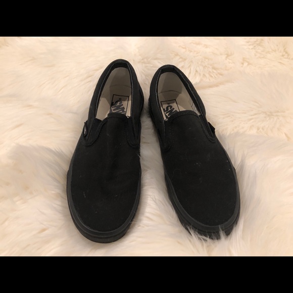 all black vans size 6